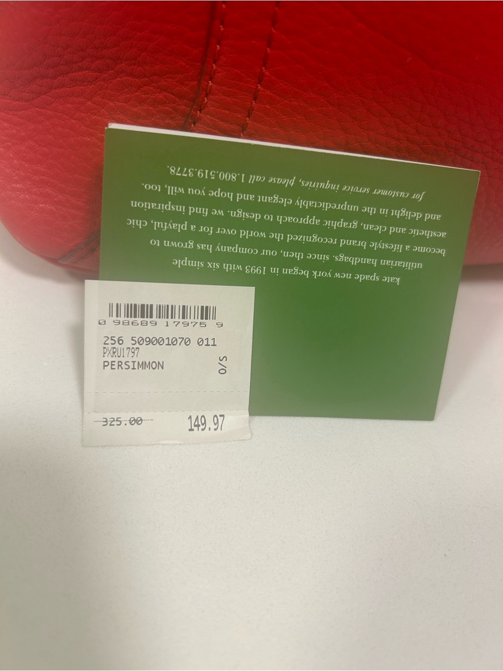 Kate Spade | Cheltenham Large Lucia Shoulder Bag | Persimmon Red - Picture 14 of 15